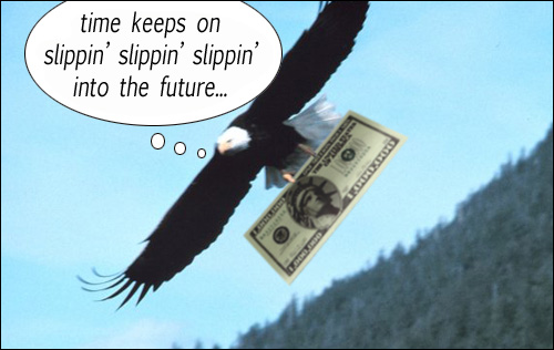 An Eagle with Money