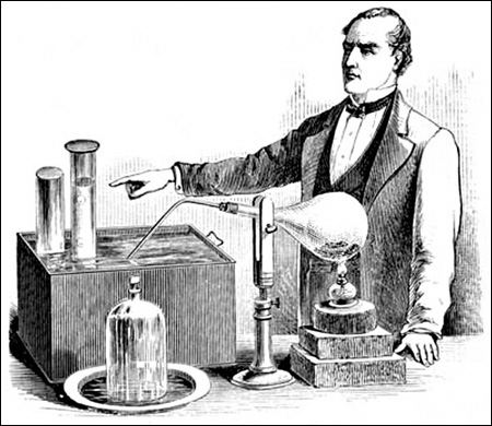 A Chemist Pointing