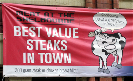 A Cow Selling its Own Flesh